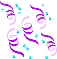 Vector graphics of confetti