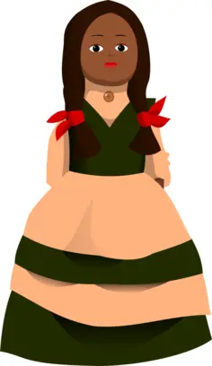 Doll vector image