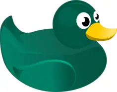 Rubber duck vector drawing