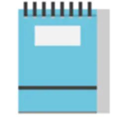 Note paper on binder vector illustration