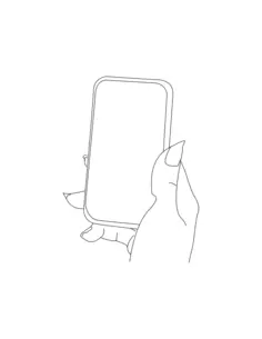 Hand with smartphone vector image