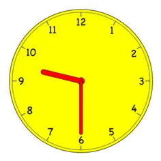 Analogue clock vector illustration