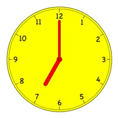 Analogue clock vector illustration