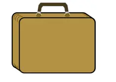 Suitcase vector image