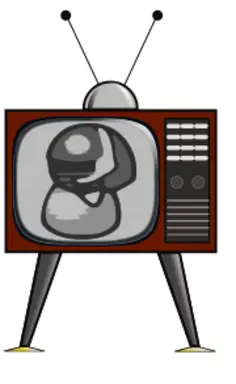 Vector graphics of an old TV receiver