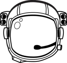 Astronauts helmet vector image