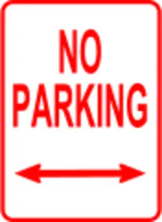 No parking traffic roadsign vector image