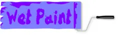 Wet paint sign vector image