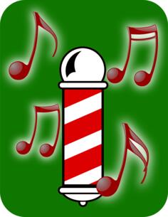 Barbershop quartet vector image