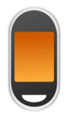 Touch screen cellphone vector icon