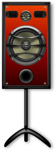 Studio speaker on a stand vector image