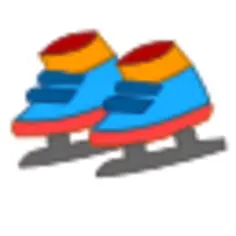 Figure skates vector clip art