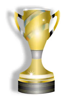 Vector clip art of trophy