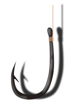 Fishing hook vector image