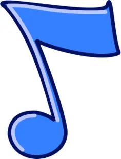 Musical note vector clip art