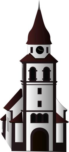 Vector image of chuch