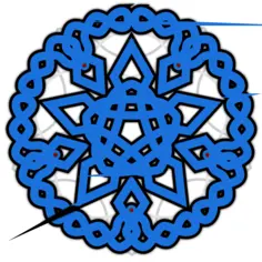 Knitting decoration vector image