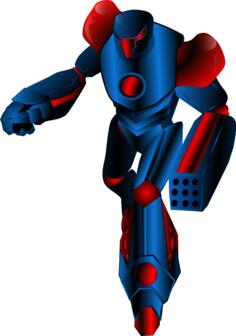 Mecha Warrior vector graphics