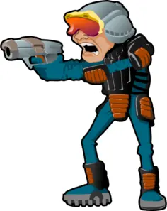 Cartoon police officer vector image