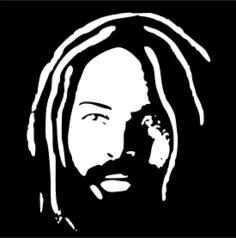 Vector clip art of Mumia Abu-Jamal