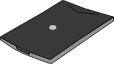 Flatbed scanner vector clip art