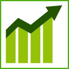 Eco growth vector icon