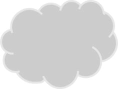 Gray Cloud Vector Graphics