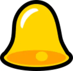 Yellow bell vector image