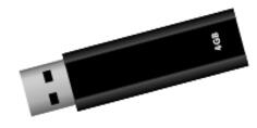 USB flash drive vector image