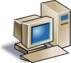 Old style computer vector image