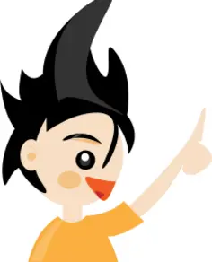 Young boy vector illustration