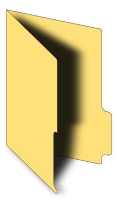 Open folder vector graphics