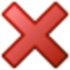 Red cross not OK vector icon
