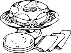 Gelatin cake vector image