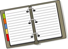 Notebook vector drawing