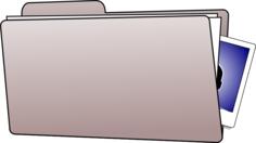 Office folder vector clip art