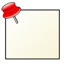 Note with pin vector image