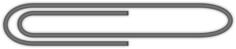 Gray paperclip vector image