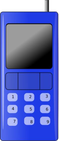 Simple cell phone vector image