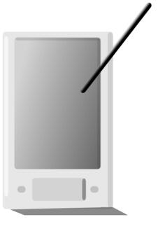 Palm computer vector image