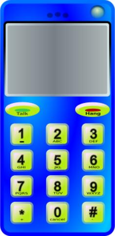 Simple cell phone vector image