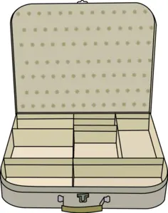Suitcase vector clip art