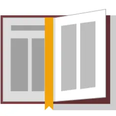 Vector image of an open Bible