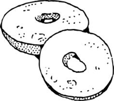 Bagels vector illustration