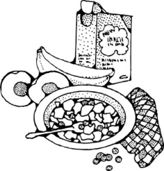 Healthy breakfast vector image