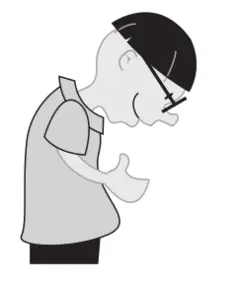 Vector image of kid lending a hand