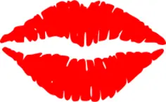 Vector clip art of lips