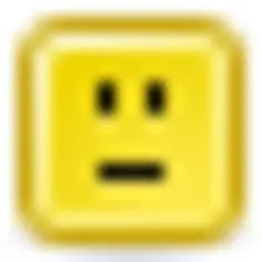 Confused smiley vector icon