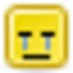 Crying smiley vector icon