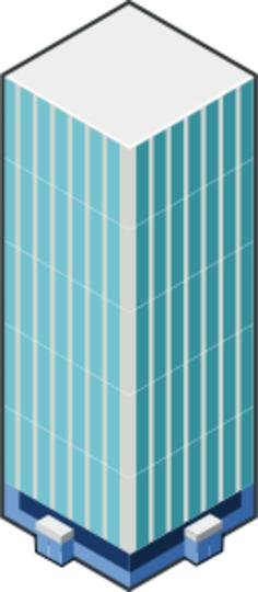 Vector image of high rise building